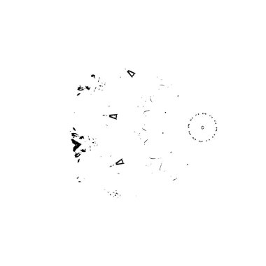 Beyaz arka planda siyah fırça darbesi