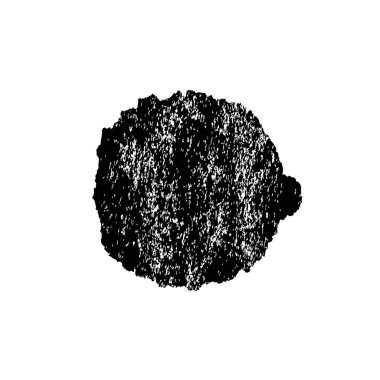 Beyaz arka planda siyah fırça darbesi