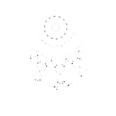 Beyaz arka planda siyah fırça darbesi