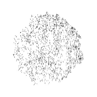 Beyaz arka planda siyah fırça darbesi