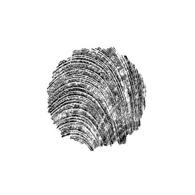 Beyaz arka planda siyah fırça darbesi