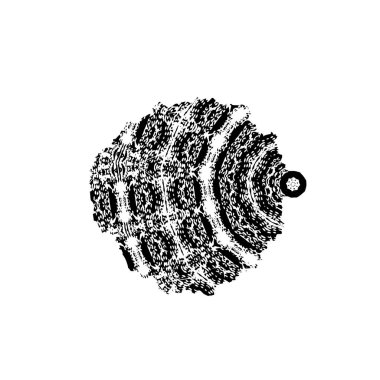 Beyaz arkaplanda soyut siyah fırça darbesi