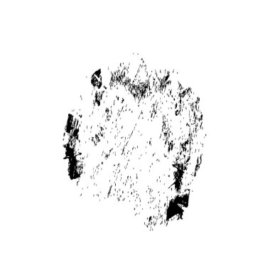 Beyaz arkaplanda soyut siyah fırça darbesi