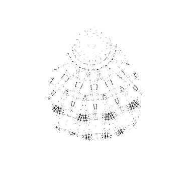 Beyaz arkaplanda soyut siyah fırça darbesi