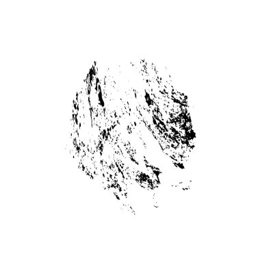 Beyaz arkaplanda soyut siyah fırça darbesi