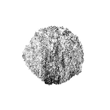 Beyaz arkaplanda soyut siyah fırça darbesi