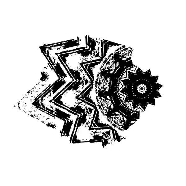 soyut siyah ve beyaz grunge şablonu, vektör illüstrasyonu