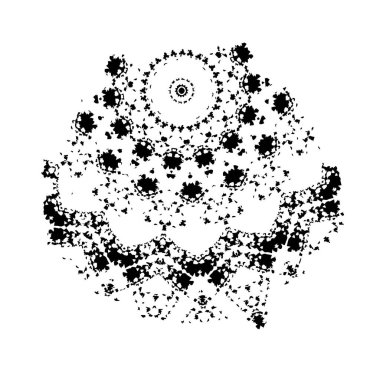 Beyaz arkaplanda soyut siyah fırça darbesi