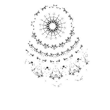 Beyaz arkaplanda soyut siyah fırça darbesi