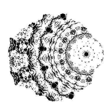 Beyaz arkaplanda soyut siyah fırça darbesi