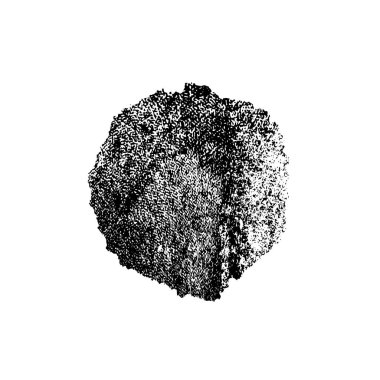 Beyaz arkaplanda soyut grunge siyah nokta izole