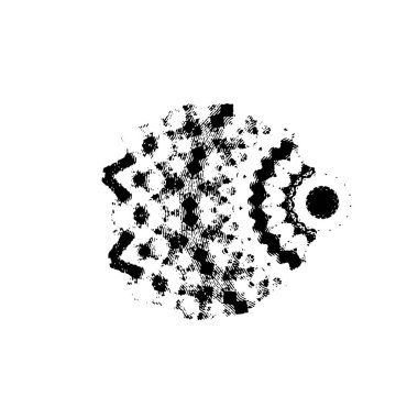 Beyaz arkaplanda soyut siyah fırça darbesi