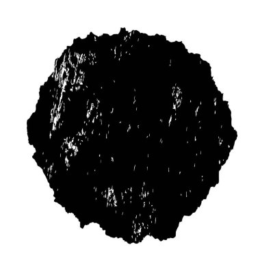 Beyaz arkaplanda soyut siyah fırça darbesi