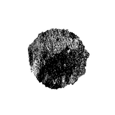 Beyaz arkaplanda soyut siyah fırça darbesi