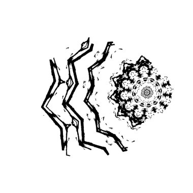 Soyut siyah ve beyaz grunge monokrom arkaplanı