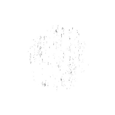 Beyaz arkaplanda soyut grunge siyah nokta izole