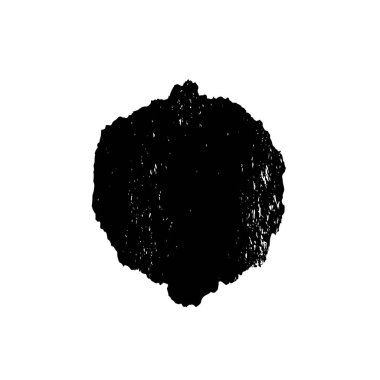 Beyaz arkaplanda soyut grunge siyah nokta izole