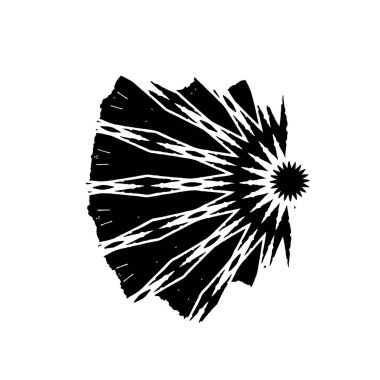 Soyut siyah ve beyaz grunge monokrom arkaplanı