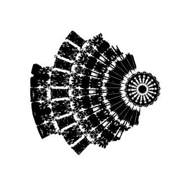 Soyut siyah ve beyaz grunge monokrom arkaplanı