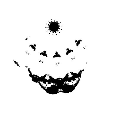 Soyut siyah ve beyaz grunge monokrom arkaplanı