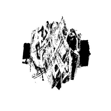 Soyut siyah ve beyaz grunge monokrom arkaplanı