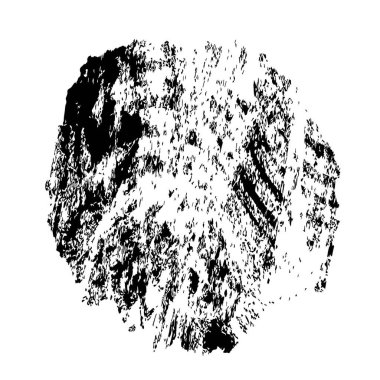 Beyaz arkaplanda soyut grunge siyah mürekkep lekesi