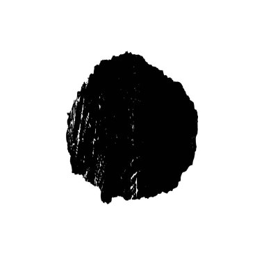 Beyaz arkaplanda soyut grunge siyah nokta izole