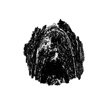 Beyaz arkaplanda soyut grunge siyah nokta izole