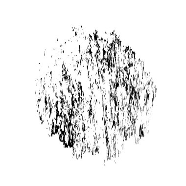 Beyaz arkaplanda soyut grunge siyah nokta izole