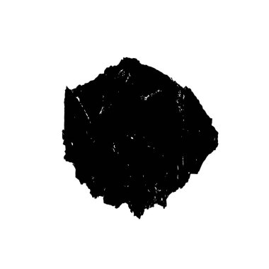 Beyaz arkaplanda soyut grunge siyah nokta izole