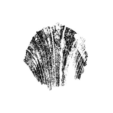 Beyaz arkaplanda soyut grunge siyah nokta izole