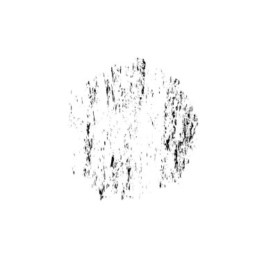 Beyaz arkaplanda soyut grunge siyah nokta izole