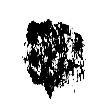 Beyaz arkaplanda soyut mürekkep lekesi, vektör illüstrasyonu