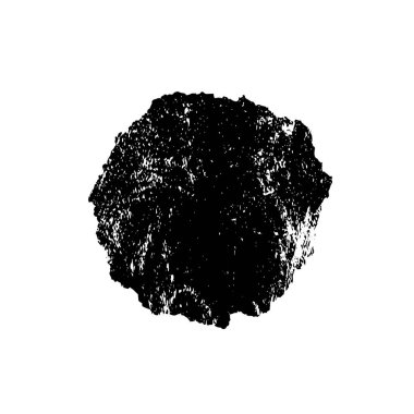 Beyaz arkaplanda soyut grunge siyah nokta izole