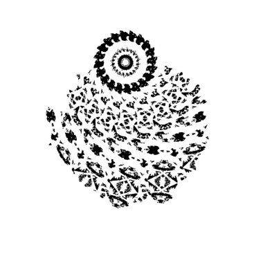 siyah ve beyaz grunge soyut arka plan. vektör illüstrasyonu.         