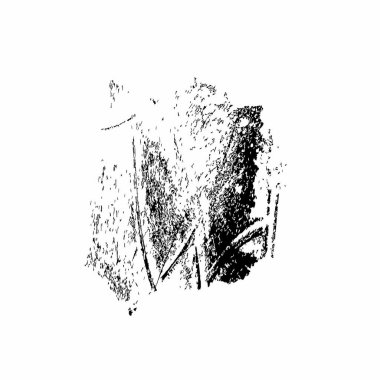 siyah mürekkep fırçası darbesi beyaz arkaplanda izole edildi