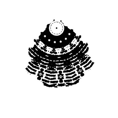 siyah ve beyaz grunge soyut model arka plan. vektör illüstrasyonu.         