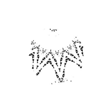 siyah ve beyaz grunge soyut model arka plan. vektör illüstrasyonu.         