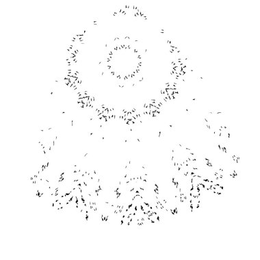 Geometrik şekilli soyut arkaplan. Vektör illüstrasyonu