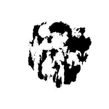 Beyaz arka planda siyah mürekkep fırçası darbeleri. Japon tarzı..