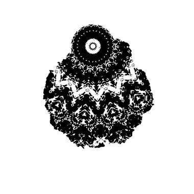 Vektör el çizimi çizimi. soyut etnik süs.