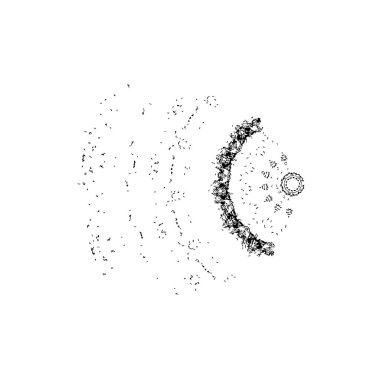 Düşen kar taneleriyle soyut bir arkaplan. vektör illüstrasyonu