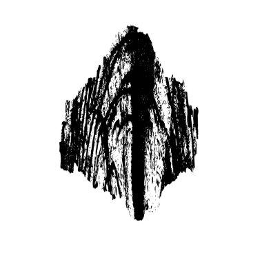 Beyaz arkaplanda soyut grunge siyah nokta izole