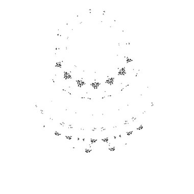 Noel ağacı dallarından yapılmış çerçeve, beyaz arkaplan, beyaz arkaplanda izole edilmiş bir yer. Üst görünüm, düz uzanma