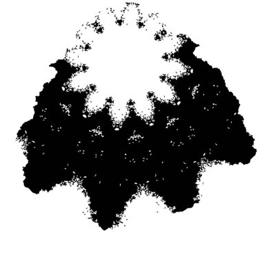 Tasarımın için siyah mürekkep lekesi. vektör illüstrasyonu