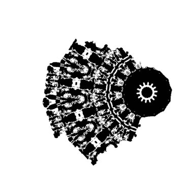 Virüsün vektör çizimi