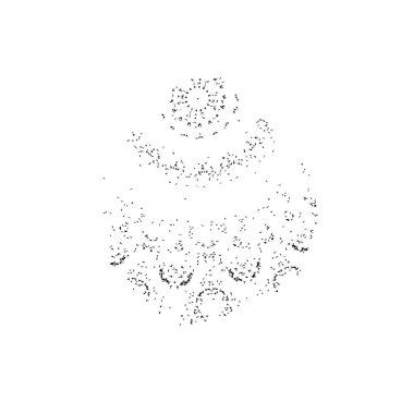 El çizimi vektör noel çerçevesi