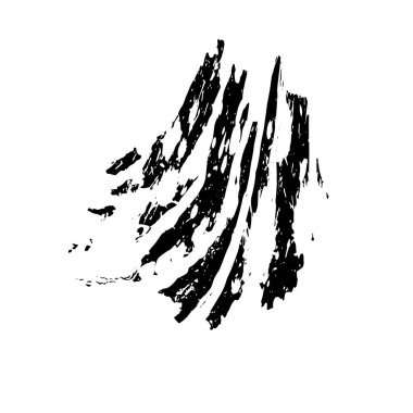 vektör siyah mürekkep fırça darbesi