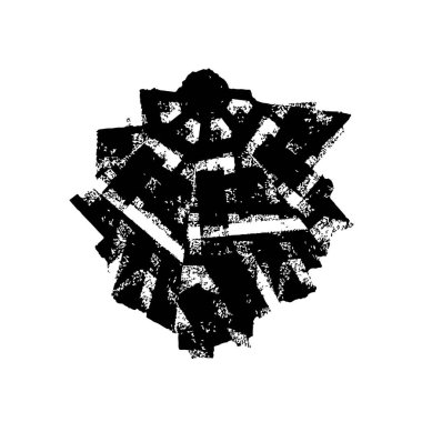 Eski metal kabuğu soyulmuş, grunge çatlamış, soyulmamış.