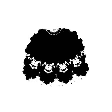 Siyah ve beyaz çiçeklerin vektör çizimi